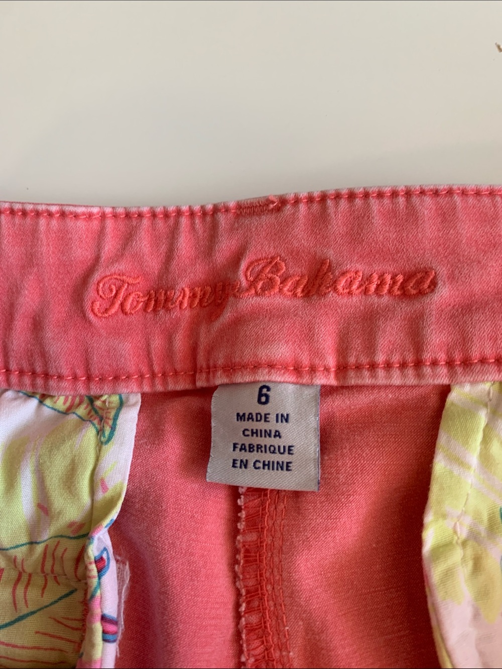 Tommy Bahama Coral Pink Bermuda Shorts - Picture 2 of 9